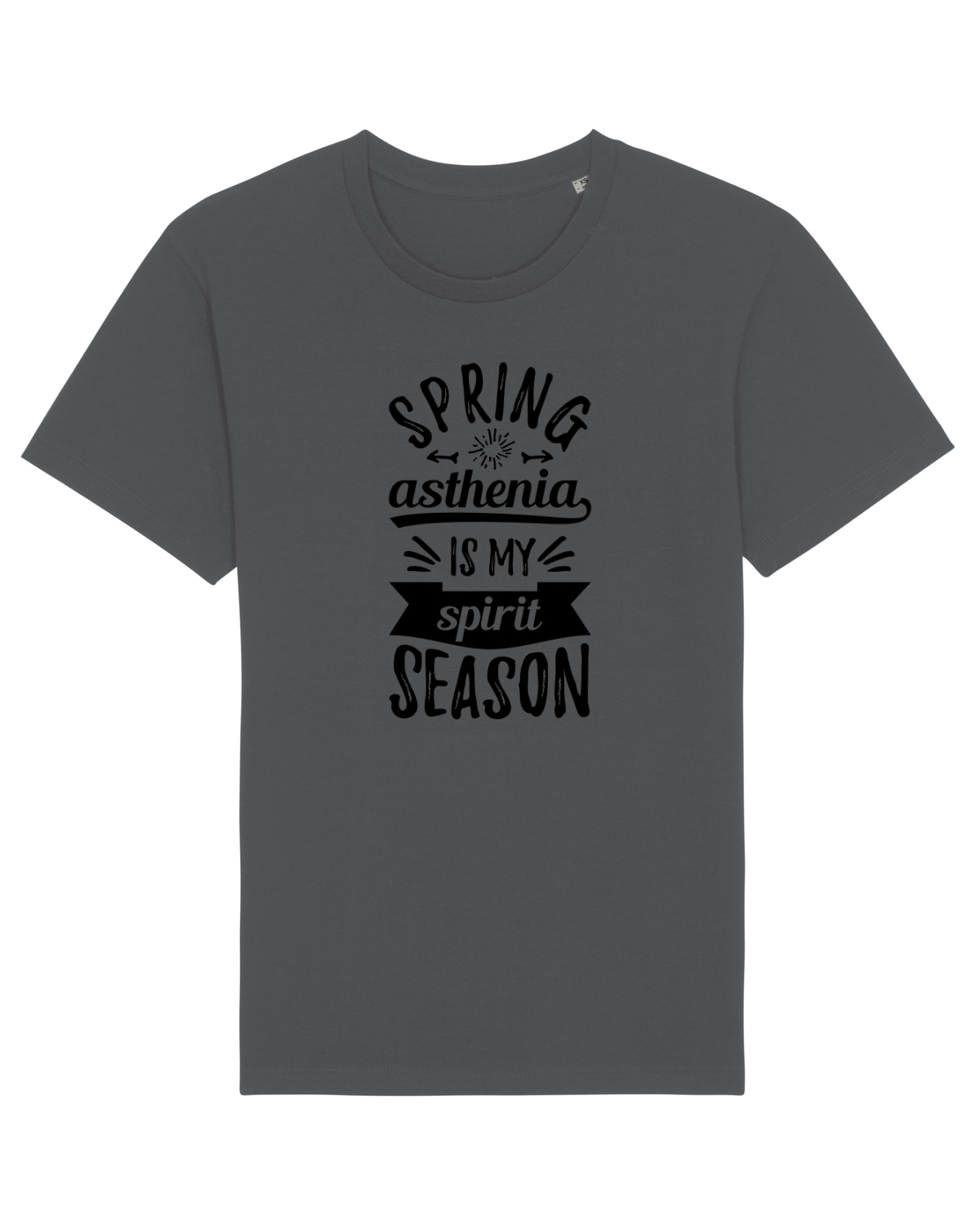 Tricou mânecă scurtă Unisex Rocker Anthracite