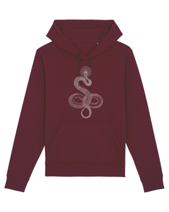 Șarpe - model alb Burgundy