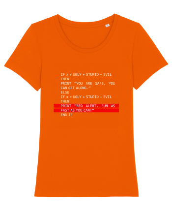 Funny coding Bright Orange