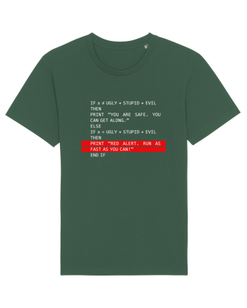 Funny coding Bottle Green