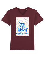 Perfect Tricou mânecă scurtă guler V Bărbat Presenter