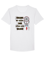 Dreams do come true Tricou mânecă scurtă guler larg Bărbat Skater