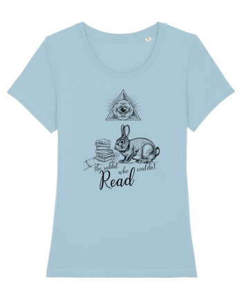 the black rabbit who could not read Sky Blue