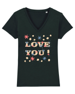 Love you Tricou mânecă scurtă guler V Damă Evoker