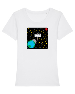 Spațiu de închiriat Tricou mânecă scurtă guler larg fitted Damă Expresser