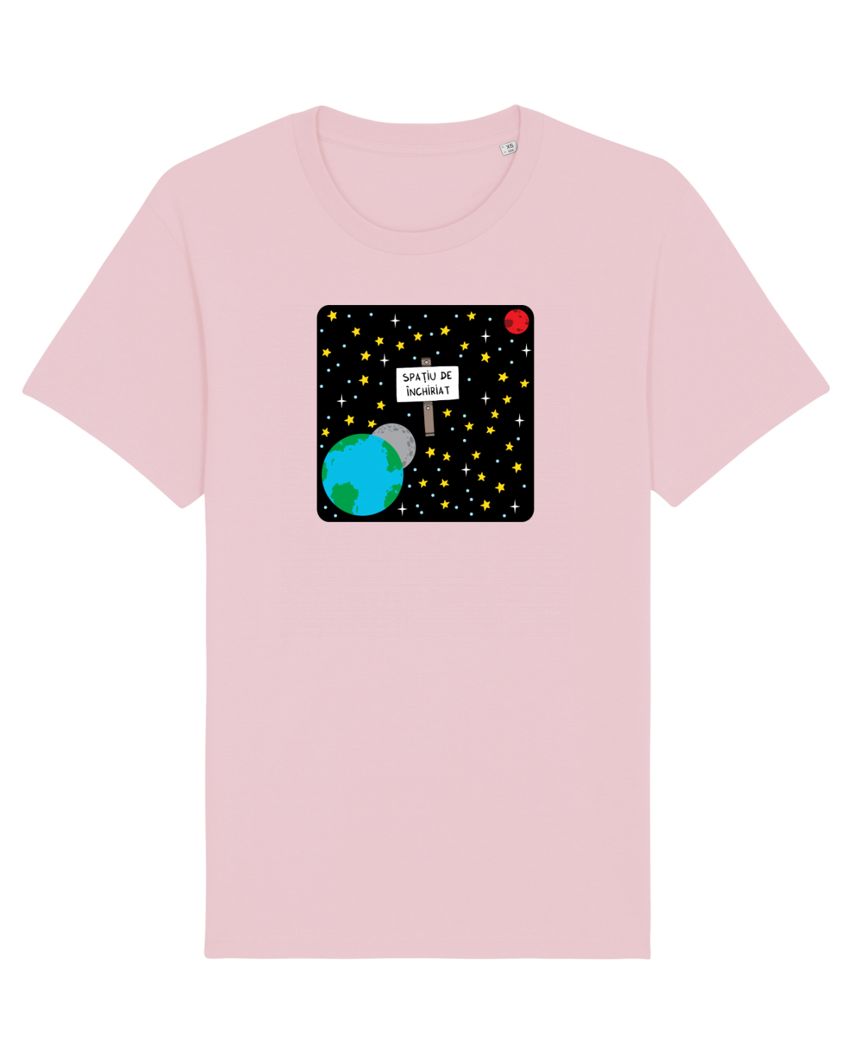 Tricou mânecă scurtă Unisex Rocker Cotton Pink