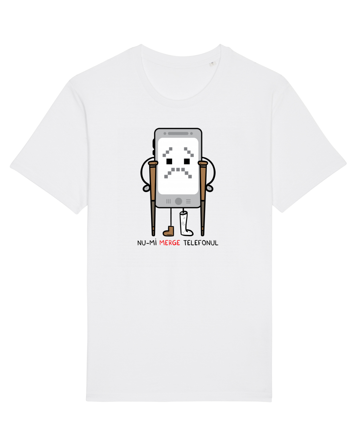 Tricou mânecă scurtă Unisex Rocker White