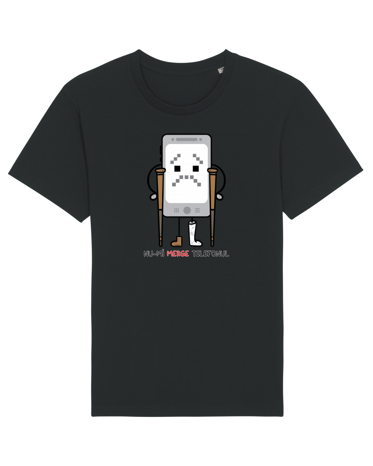 Tricou mânecă scurtă Unisex Rocker Black