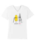 Gloanțe oarbe Tricou mânecă scurtă guler V Bărbat Presenter