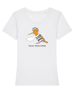 „Colac” peste pupaza Tricou mânecă scurtă guler larg fitted Damă Expresser