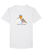 „Colac” peste pupaza Tricou mânecă scurtă guler larg Bărbat Skater