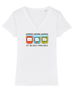 Am încurcat borcanele Tricou mânecă scurtă guler V Damă Evoker