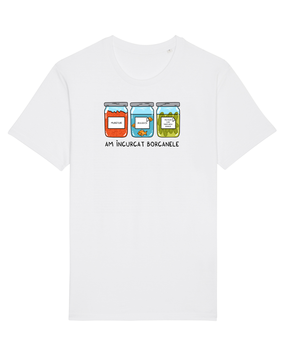 Tricou mânecă scurtă Unisex Rocker White