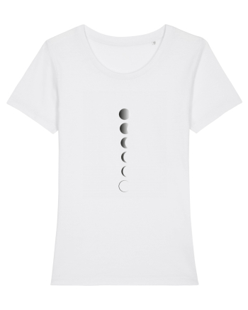 Moon Phase BW Design White