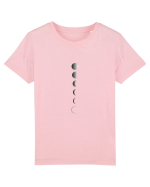 Moon Phase BW Design Tricou mânecă scurtă  Copii Mini Creator