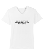 Cand ma uit in jur Tricou mânecă scurtă guler V Bărbat Presenter