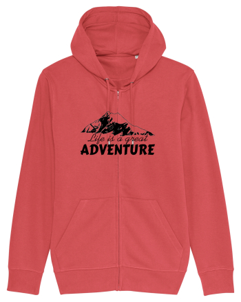 Life is a great adventure Carmine Red