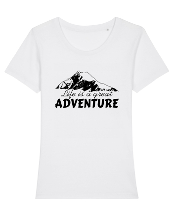 Life is a great adventure White