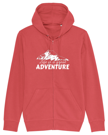Life is a great adventure Carmine Red