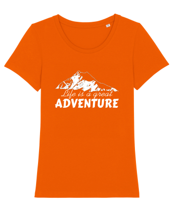 Life is a great adventure Bright Orange