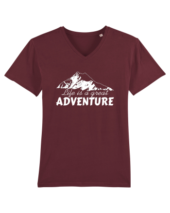 Life is a great adventure Burgundy