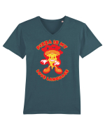 Pentru iubitorii de pizza Tricou mânecă scurtă guler V Bărbat Presenter