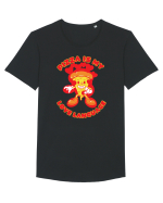 Pentru iubitorii de pizza Tricou mânecă scurtă guler larg Bărbat Skater