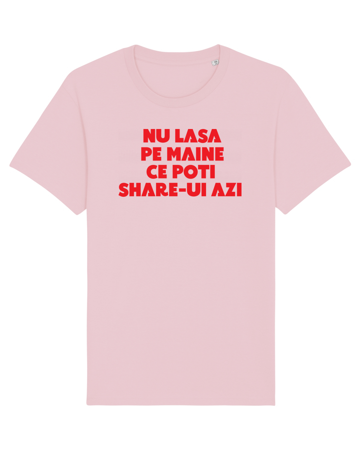 Tricou mânecă scurtă Unisex Rocker Cotton Pink