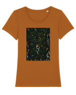 Vibratii Tricou mânecă scurtă guler larg fitted Damă Expresser
