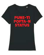 Pune-ti pofta-n status Tricou mânecă scurtă guler larg fitted Damă Expresser
