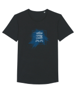 T64 Tricou mânecă scurtă guler larg Bărbat Skater