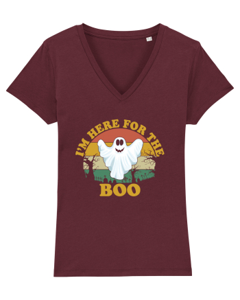 I'm Here For The Boo Burgundy
