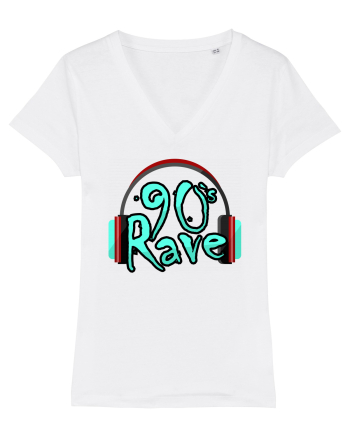 90`s Rave headphones White