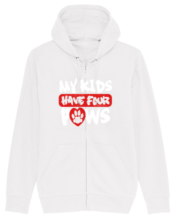 My kids have 4 paws White