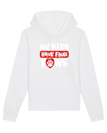 My kids have 4 paws White