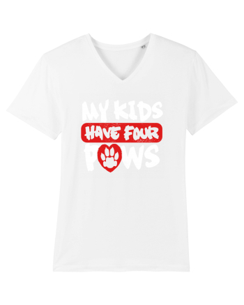 My kids have 4 paws White