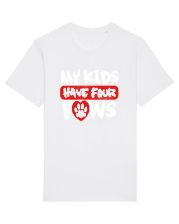 My kids have 4 paws White