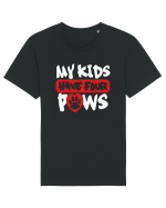 My kids have 4 paws Tricou mânecă scurtă Unisex Rocker