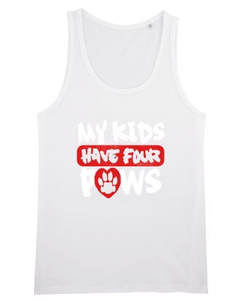 My kids have 4 paws White