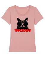 Pawsome Tricou mânecă scurtă guler larg fitted Damă Expresser