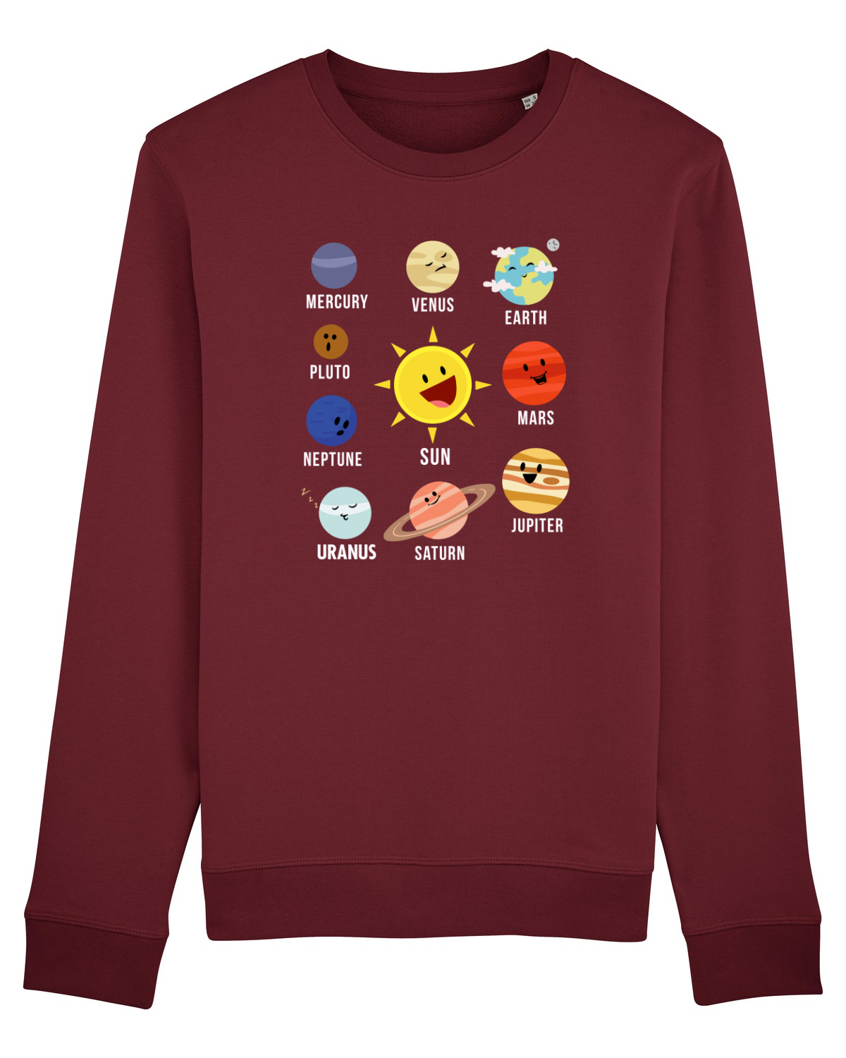 Bluză mânecă lungă Unisex Rise Burgundy