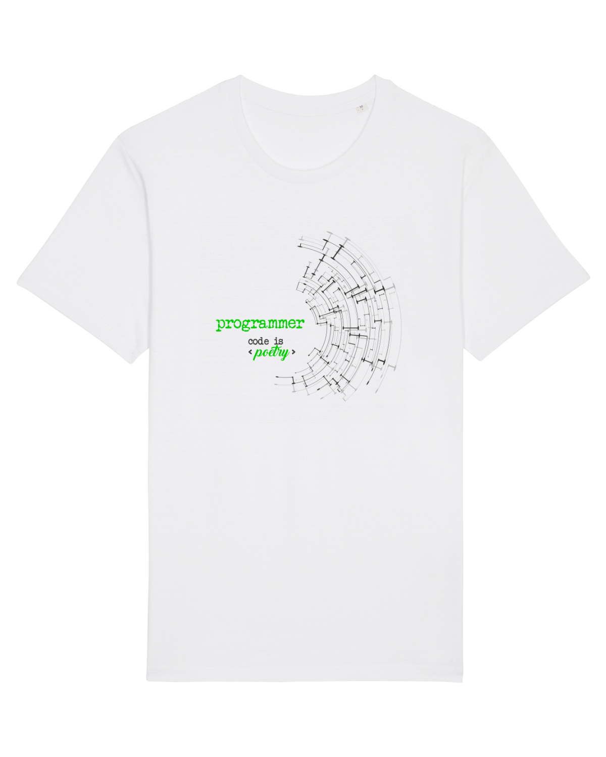Tricou mânecă scurtă Unisex Rocker White