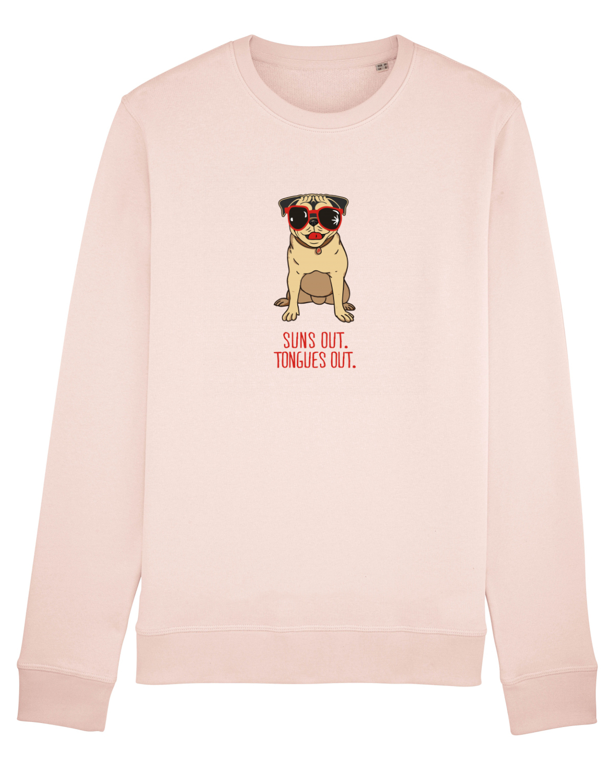 Bluză mânecă lungă Unisex Rise Candy Pink