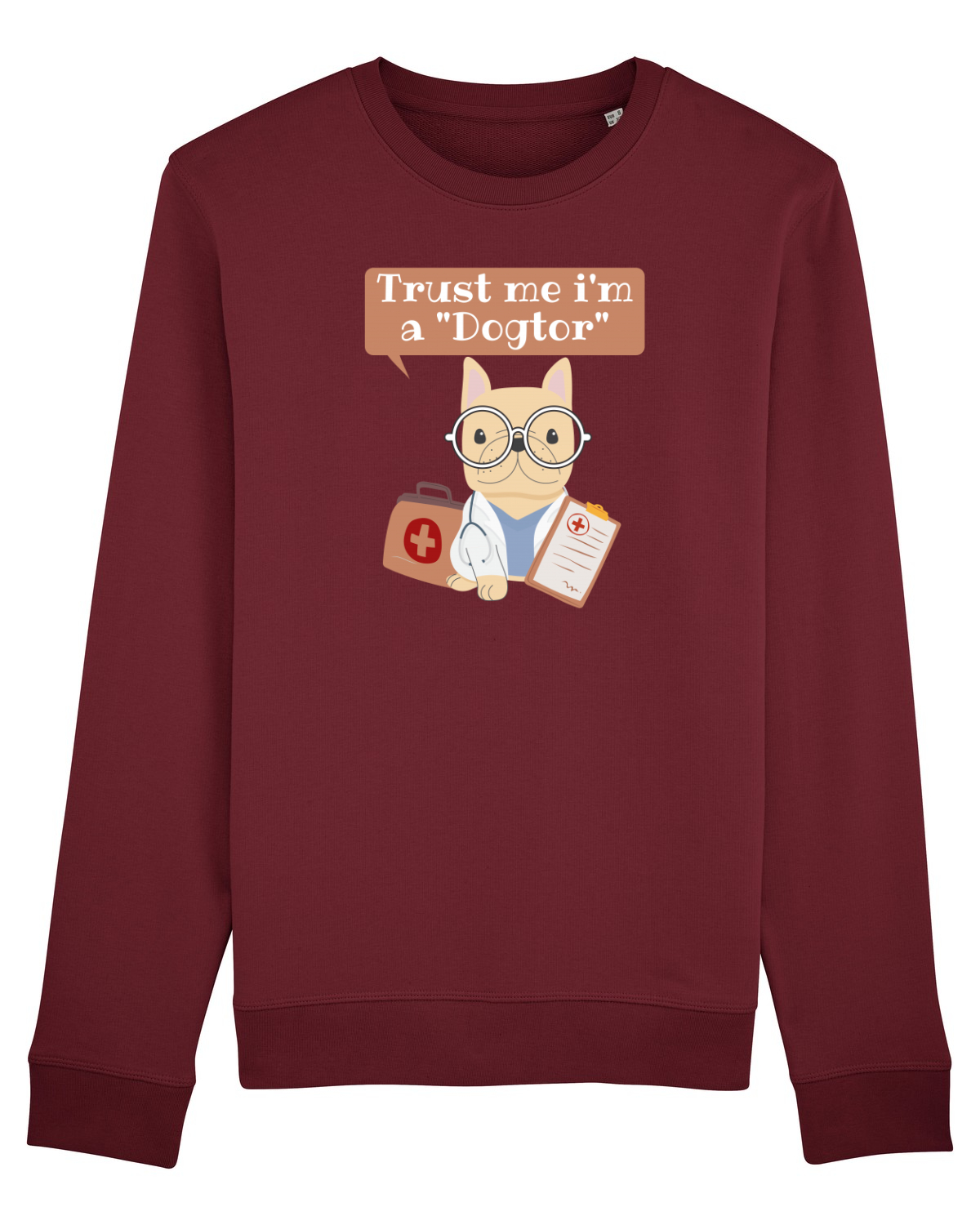 Bluză mânecă lungă Unisex Rise Burgundy