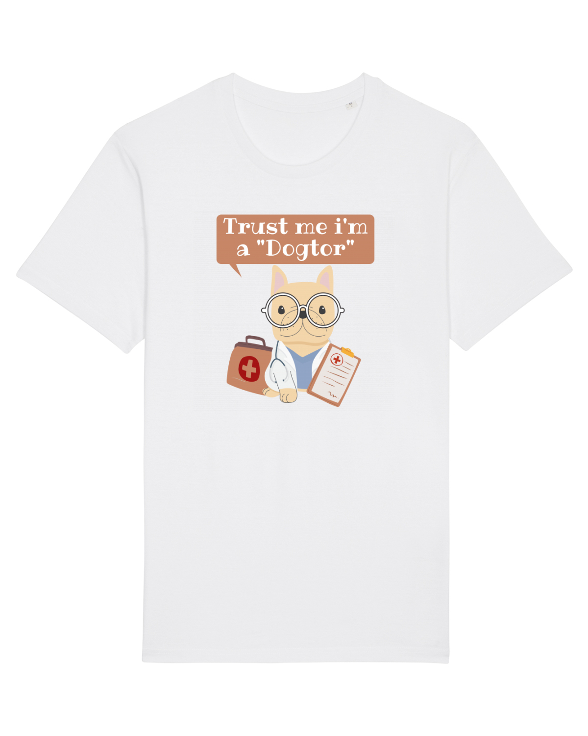 Tricou mânecă scurtă Unisex Rocker White