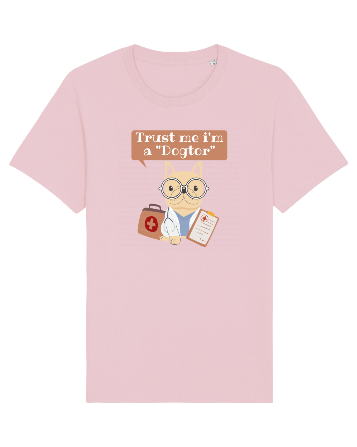 Tricou mânecă scurtă Unisex Rocker Cotton Pink