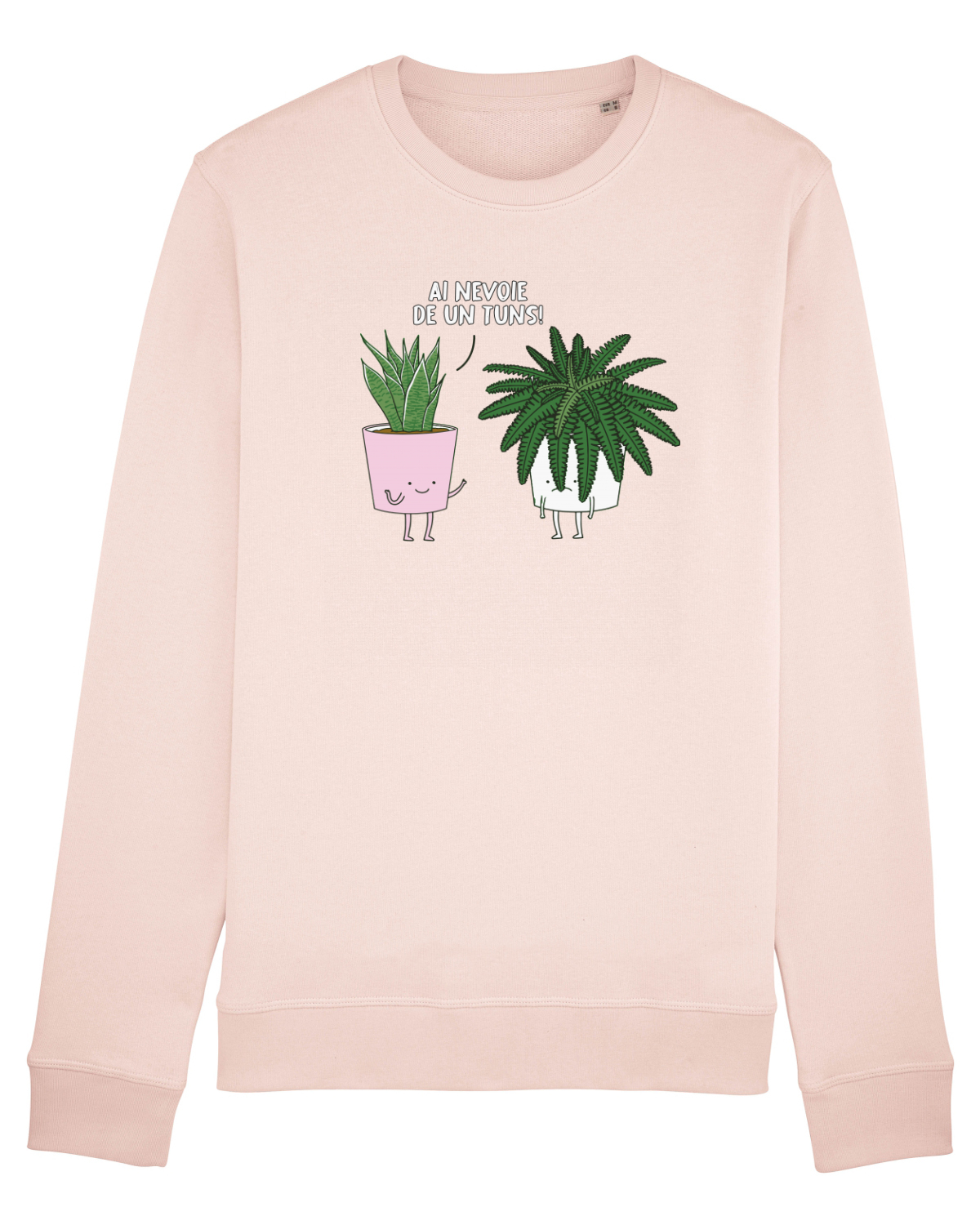 Bluză mânecă lungă Unisex Rise Candy Pink