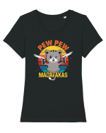 Pew Pew Madafakas  Tricou mânecă scurtă guler larg fitted Damă Expresser