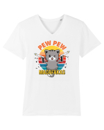 Pew Pew Madafakas  Tricou mânecă scurtă guler V Bărbat Presenter
