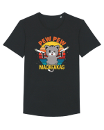 Pew Pew Madafakas  Tricou mânecă scurtă guler larg Bărbat Skater